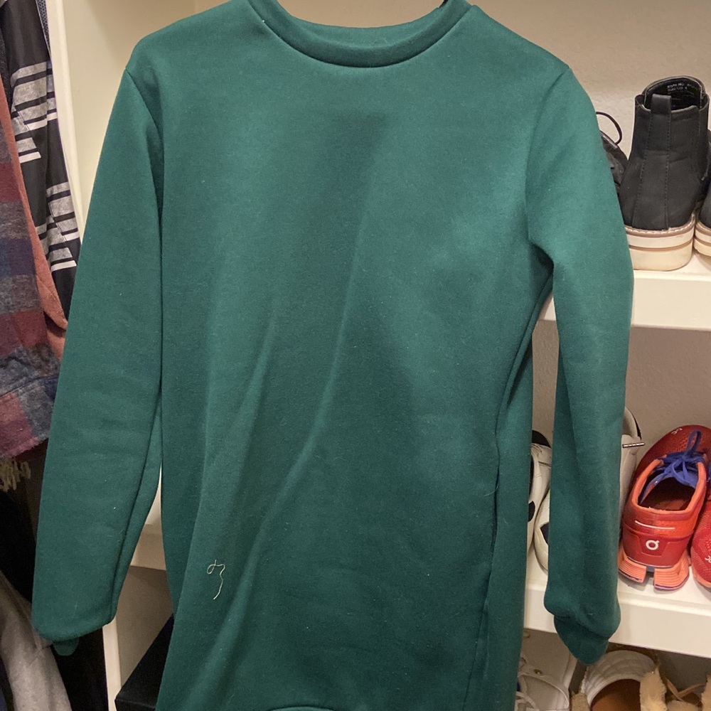 Sweater shirt dress